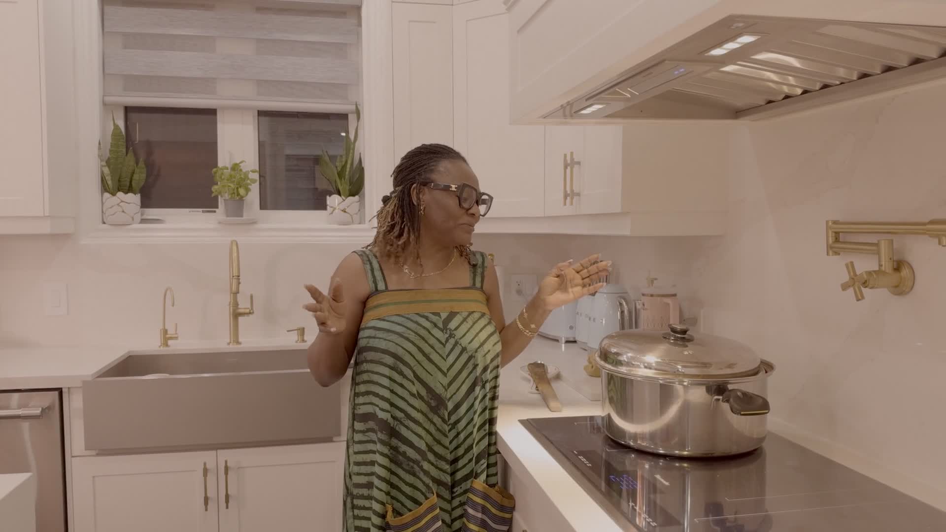 Kenny, a home cook, sharing a moment in her kitchen